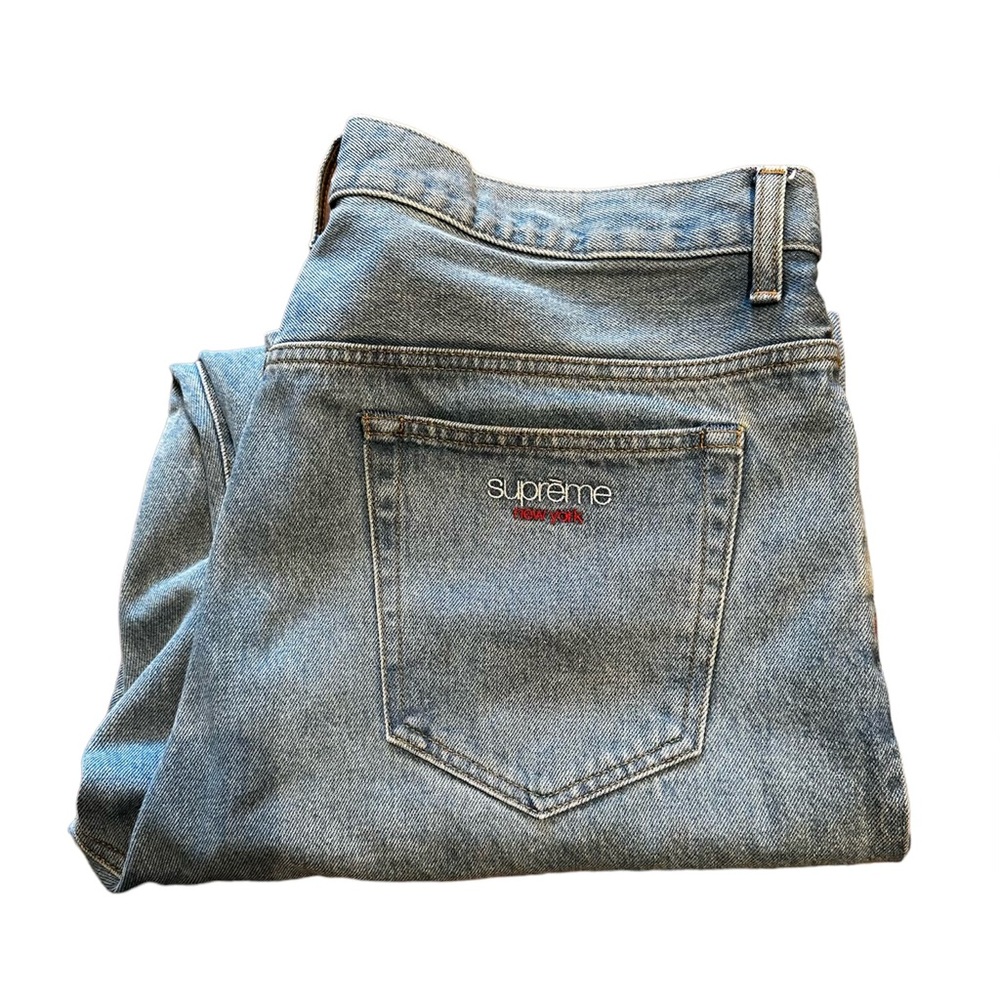 Supreme Baggy Jean Washed Indigo